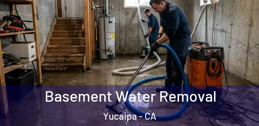 Basement Water Removal Yucaipa - CA
