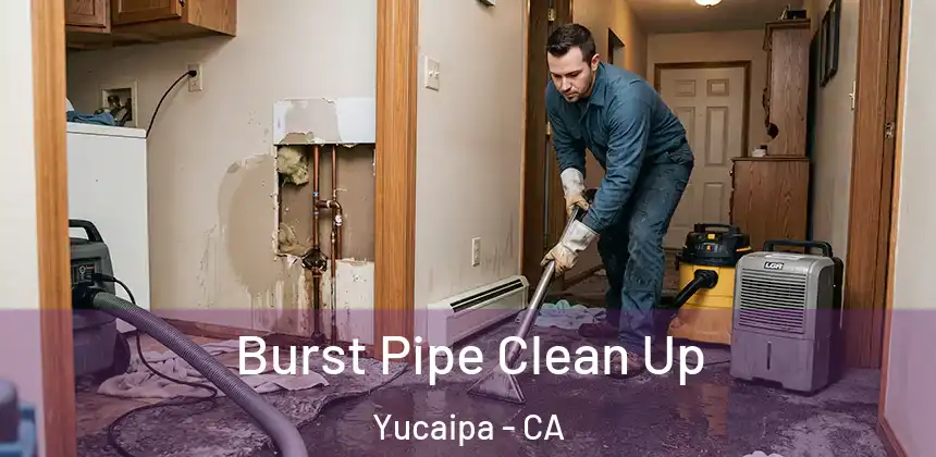 Burst Pipe Clean Up Yucaipa - CA