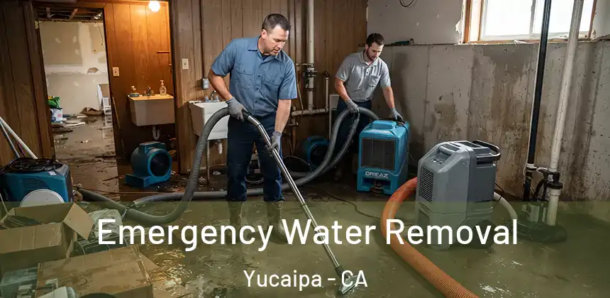  Emergency Water Removal Yucaipa - CA