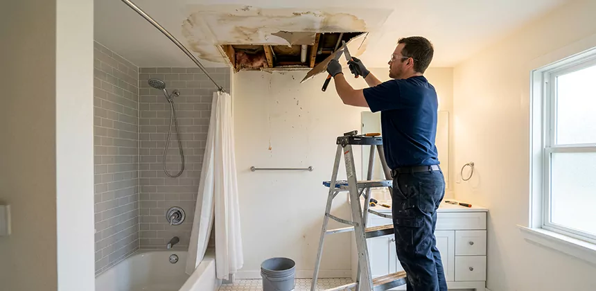 Bathroom Leak Ceiling Repair in Yucaipa