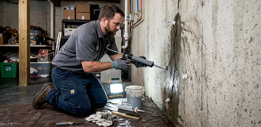 Basement Leak Repair From Inside in Yucaipa